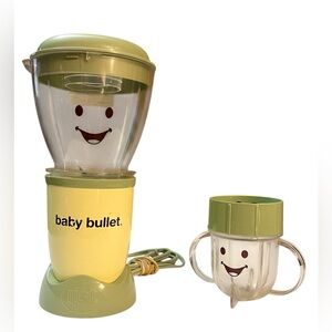 The Original Baby Bullet Blender Food Processor Set with Smiley Face Cup